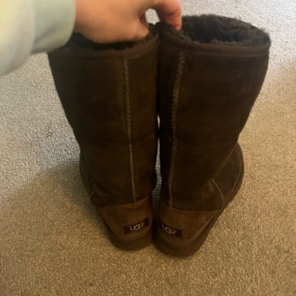 Tall chocolate brown UGG boots - good condition